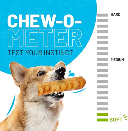 Sitka Farms Beef Split Trachea Canoe 6" - 20 Pieces - Dental Health Treat - Bone and Chews - 100% Natural Premium Dog Treat Long Lasting for Medium Large and Small Dogs