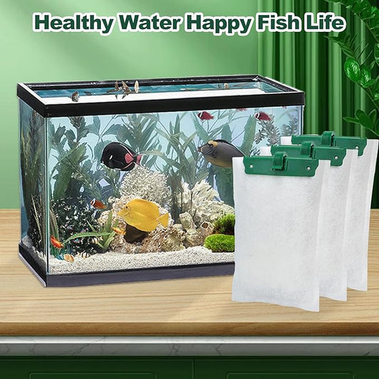 12-Count Medium Filter Cartridges Compatible with Tetra Whisper Bio-Bag Filters Medium Replacement Filter Cartridges for Whisper ReptoFilter and 10i IQ10 PF10 Power Filters -Ready to Use