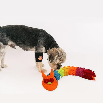 Ablechien Snuffle Ball Rainbow Snuffle Snake Puzzle Toy for Dogs Puppy Treat Dispensing Toys Foraging Snuffle Mat Interactive Slow Feeder Dog Toys for Any Size