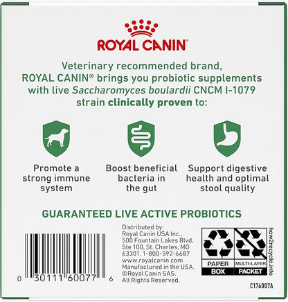 Royal Canin Probiotics for Dogs Digestive and Immune Health Powder Supplement for Dogs of All Ages, 30 Count (Pack of 2)