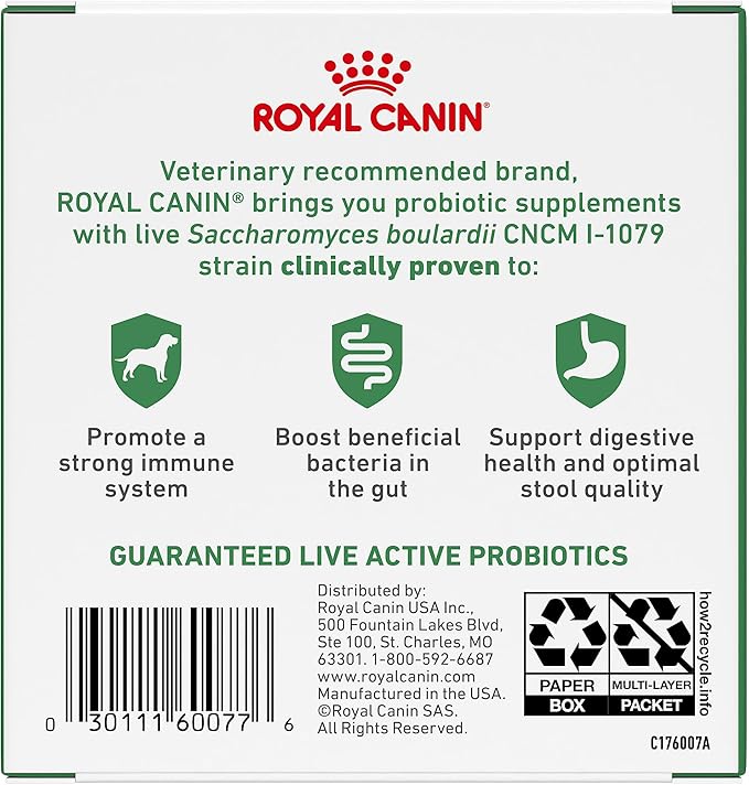 Royal Canin Probiotics for Dogs Digestive and Immune Health Powder Supplement for Dogs of All Ages, 30 Count (Pack of 3)