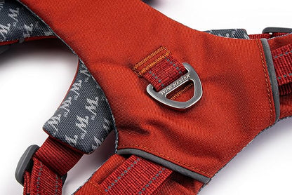 Winchester Pet No-Pull Adjustable Soft Padded Dog Vest Harness with Reflective Stitching, Ketchup, Small