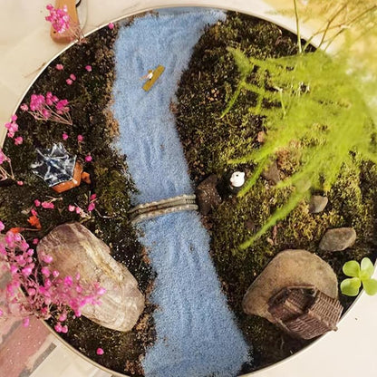 5 lbs Blue Sand, 0.4-0.8 mm Decorative Sand for Aquarium, Fish Tank, Succulents, Candle, Vase, Wedding Ceremony, Arts Crafts and Bowl Fillers