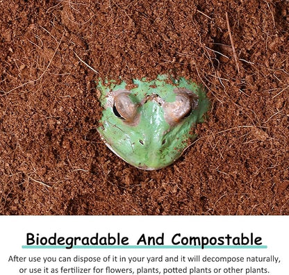 VCEPJH Loose Coconut Fiber Substrate 3 Pack Natural Coco Coir Reptile Bedding Tortoise Substrate Soil Habitat Accessories for Tarantula Snake Bearded Dragon Spiders Hermit Crabs