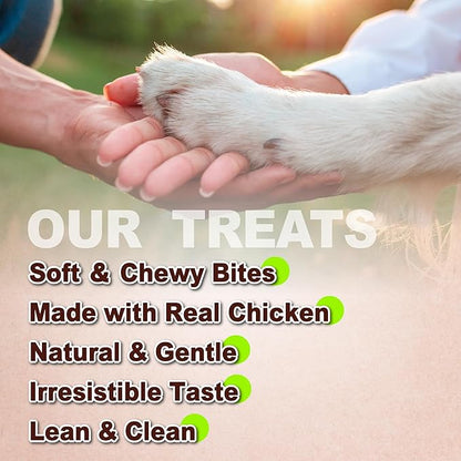 Afreschi Natural Soft Chicken Dental Chews with Chlorophyll 24 oz, Dog Treats, All Natural, Hypoallergenic & Grain-Free, High-Protein, Healthy & Easily Digestible, Soft Texture
