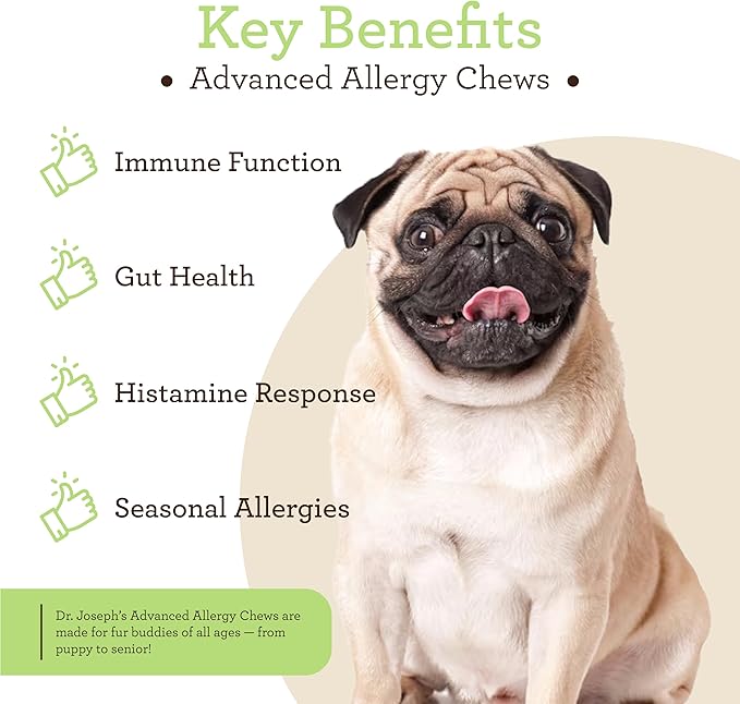 VetPro Advanced Allergy and Itch Support for Dogs - Supports Seasonal Allergies, Itchy Skin, & Immunity - Enhanced with Salmon Oil, Probiotics & Colostrum for Allergies, Immune Support, & Gut Health