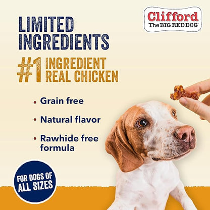 Clifford The Big Red Dog Soft Training Treats for Puppies and Dogs – Healthy, High Protein, Grain Free, Soft Puppy Treats for Small Dogs and Large – Real Chicken Mini Bites – 20oz