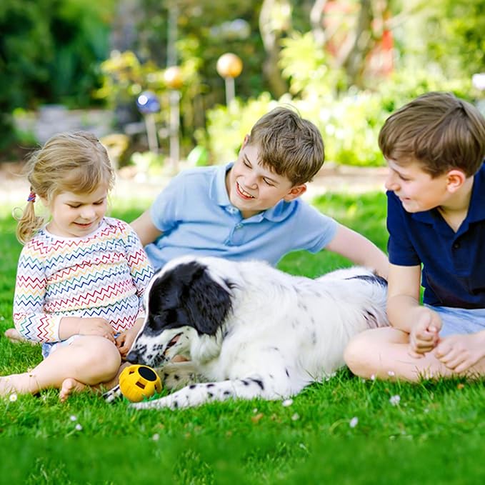 Dog Enrichment Toys, Interactive Dog Toy to Keep Your Pup Busy-Freeze Treat Dispensing,Freezable Fillable Rubber & Easy to Clean,Treat Dispensing Dogs-Slow Feeder, Christmas Dogs Toys, Lemon,S