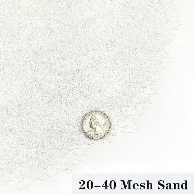 Aquarium Sand, 2lbs White Fish Tank Sand, Aquarium Gravel Substrate for Aquascaping, Vivariums, Terrariums, Plants and Crafts