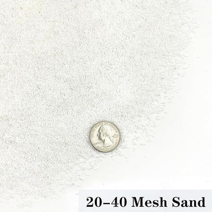 Aquarium Sand, 2lbs White Fish Tank Sand, Aquarium Gravel Substrate for Aquascaping, Vivariums, Terrariums, Plants and Crafts