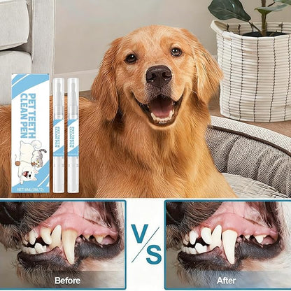 Pet Toothbrush Pen, 3x1.5x13cm, Daily Hygiene Support, Cat Dentals Gel Pen, Dog Toothbrush Cleaner Tool, Portable, for Cat Doggy Puppy Kitten