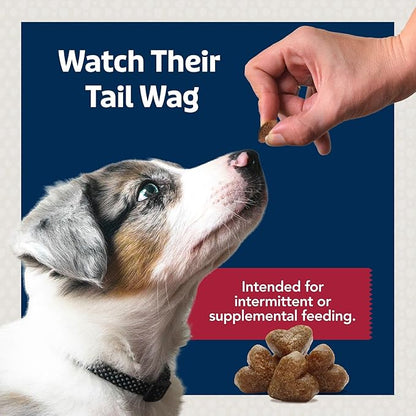 Blue Buffalo Bits Natural Soft Moist To Go Dog Training Treats Beef Recipe 1-oz Bags (Pack of 12)