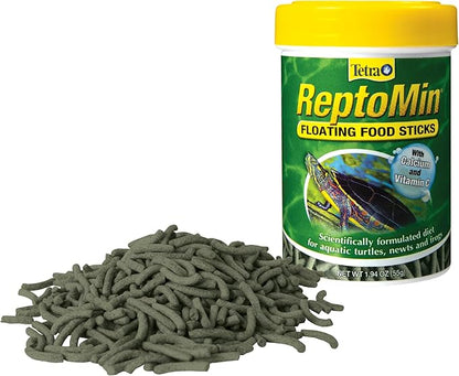 Tetra ReptoMin Floating Food Sticks, Food for Aquatic Turtles, Newts and Frogs, 1.94 oz