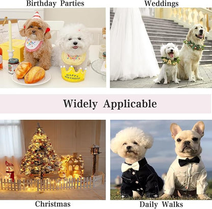 Dog Dress,Pet Wedding Dress Princess Formal Tutu Skirt with Bowknot,Puppy Birthday Party Outfit Apparel Girl for Small Dogs Cats (Pink, Medium)