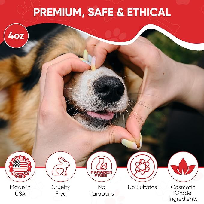 Warren London Hydrating Butter Balm for Dogs – Unscented – Deep Moisture Paw & Nose Cream for Dry, Cracked Pads & Snouts – Lick-Safe, Non-Greasy – Ideal for Frenchies & All Breeds – Made in USA – 4oz