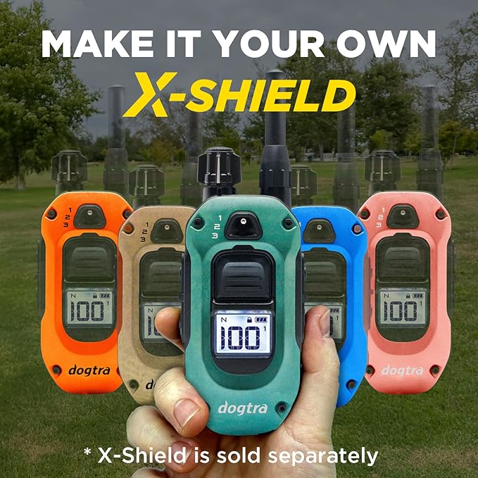 Dogtra 280X E-Collar with Remote [New Edition] 10 lbs+, 1/2 Mile Range, LED Light, 100 Levels of Precise Control for Stubborn Dogs, Waterproof, Boost for Quick Recall, Vibration, Safety Lock & Tone