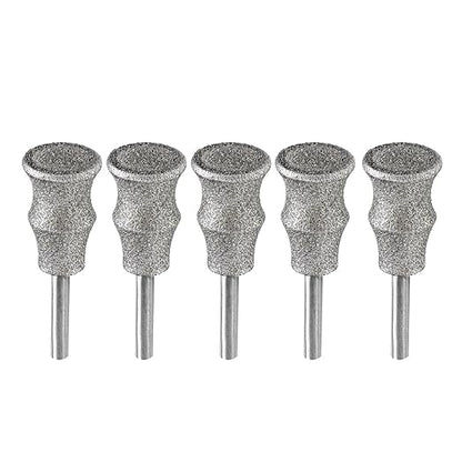 Diamond Rotary Pet Nail Grinder Bits Dog Nail Grinder Replacement Head -5PCS 1/8" Replacement Grinder Wheel for Animals Nail Care(B)