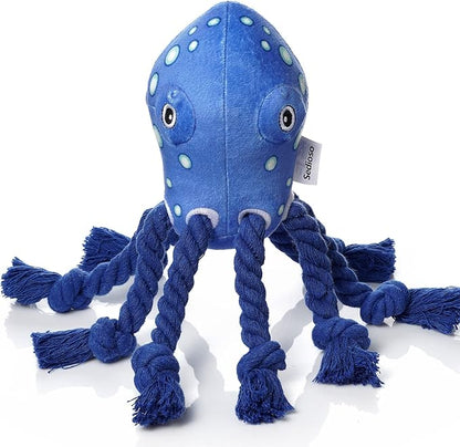 Sedioso Dog Toys, Dog Plush Toy for Large Breed, Large Plush Dogs Stuffed Animal, Puppy Chew Toys for Puppy, Small, Middle, Big Dogs (Octopus)