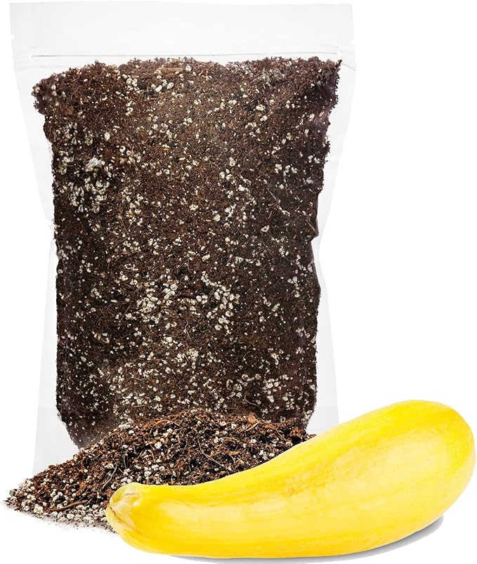GARDENERA Premium Organic Potting Soil for Squashes - (3 Quart Bag)