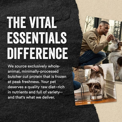Vital Essentials Freeze-Dried Raw Protein Mix-in Dog Food Topper, Rabbit Mini Nibs Topper for Dogs, 18 oz