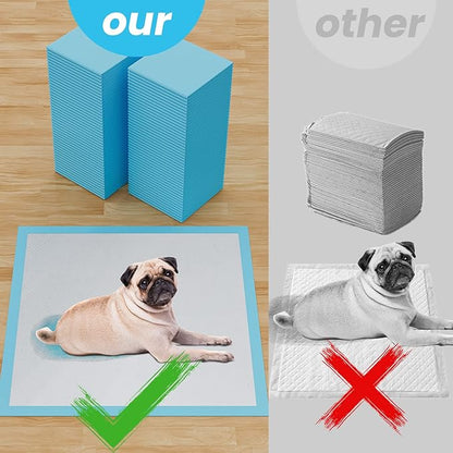 60 Count Dog Pee Pads Extra Large,32"X 36"Pet Training Pads,Disposable Pet Potty Pads Super Absorbent & Leak-Proof for House Training Cats,Rabbits,Dogs Leak-Proof Pet Pads