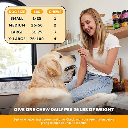 Dog Allergy + Itch Relief Max Strength Chews – Probiotic Supplement for Dogs with Colostrum, Omega Fatty Acids – Supports Seasonal Allergy Relief, Healthy Skin, Coat & Immune System (Chicken, 90ct)