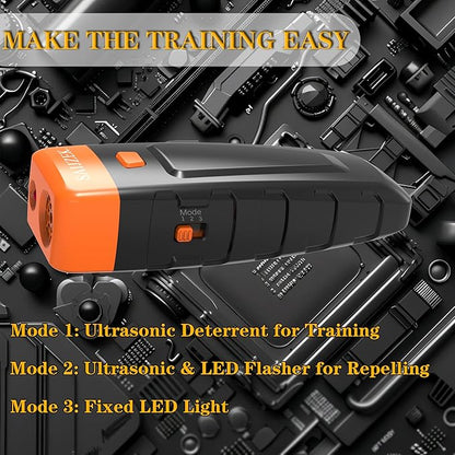 Ultrasonic Dog Trainer | Bark Deterrent Training Device | Anti Barking Silencer | Barks No More Devices | Stop Control Dogs Bad Behavior | Stopper Corrector Clicker Repellent