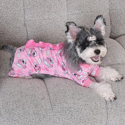 CuteBone Dinosaur Costume Dog Pajamas, Stretchy Spandex Crystal Velvet Sleepwear Coat for Small Dogs, Soft & Warm Pet Outfit Clothes for Cold Weather, Cozy Pullover Design COSP09XL