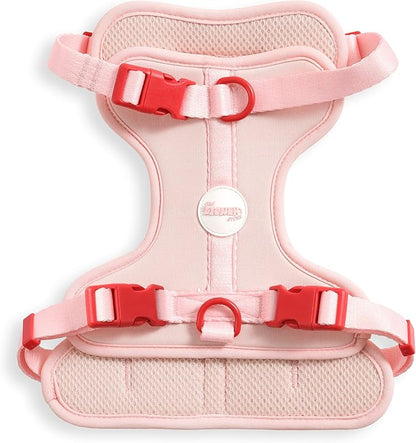 HNS1002G Arlo Medium Adjustable Soft Padded No Pull Pet Harness with 3 Buckles and 3 Leash Clips, Paloma