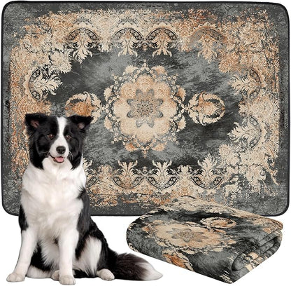 Washable Pee Pads for Dogs, Reusable Dog Training Pads. 54''x72'' Super Absorbent Dog Rugs, Non-Slip and Leakproof Washable Pee Mat for Dogs, Large Whelping Pads for Crates and Floors