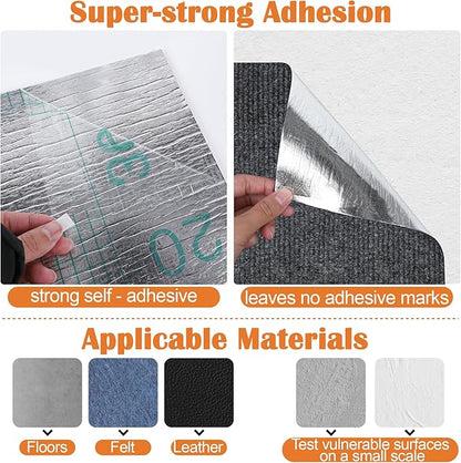 Cat Scratch Furniture Protector - 138" x 13.8" Trimmable Self-Adhesive Cats Claws Scratch Pads, DIY Cat Climbing Couch Protector for Scratch Post Cat Tree Replacement Indoor (Dark Gray)