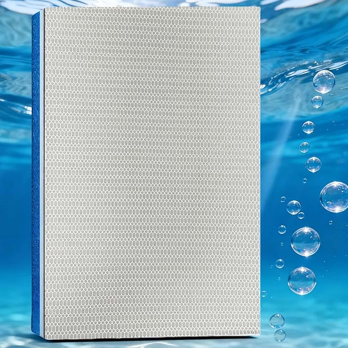 HOLADAWN 8-Layer Aquarium Filter Media Sponge Pad, Trim-to-Fit Foam Filter Floss for Fish Tank Filter (15.7"x11.8"x0.78")