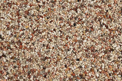 LANDEN Betanu Aquascape Sand for Aquarium Landscape, Natural Cosmetic Gravel, Granite Sand, Fish Tank Decorative Sand, Coarse Sand for Plants, Small Pea Gravel, Light Colored Gravel 3-5mm 2L (7lbs)