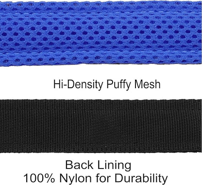 Kruz No Pull Dog Harness (Chest 21”-30”, Weight 22-53 lbs) Heavy-Duty Pet Harness for Medium Breeds, Ultra-Comfort Fit, Lifetime Durability, Adjustable Dog Harness No Pull Design (Blue, Medium)