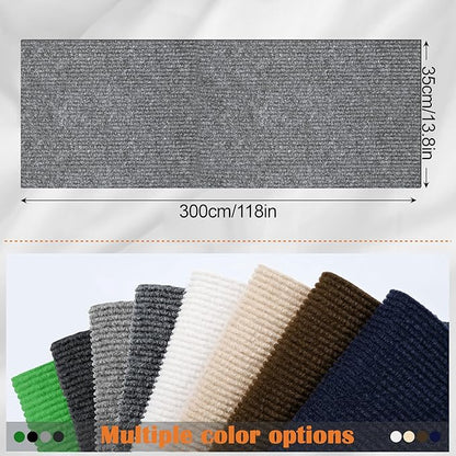 Cat Scratch Furniture Protector - 118" x 13.8" Trimmable Self-Adhesive Cats Claws Scratch Pads, DIY Cat Climbing Couch Protector for Scratch Post Cat Tree Replacement Indoor (Light Gray)