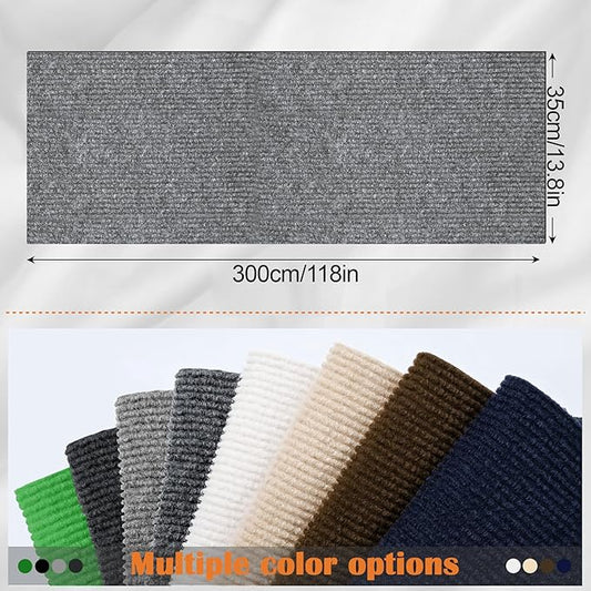 Cat Scratch Furniture Protector - 118" x 13.8" Trimmable Self-Adhesive Cats Claws Scratch Pads, DIY Cat Climbing Couch Protector for Scratch Post Cat Tree Replacement Indoor (Light Gray)