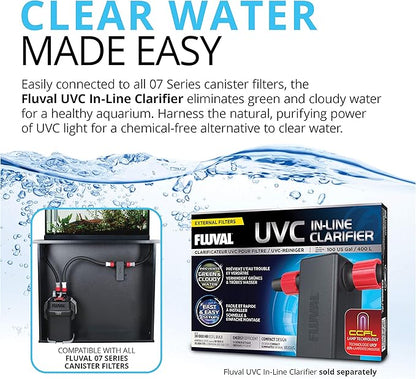 Fluval 407 Perfomance Canister Filter - For Aquariums Up To 100 Gallons - Aquarium Canister Filter