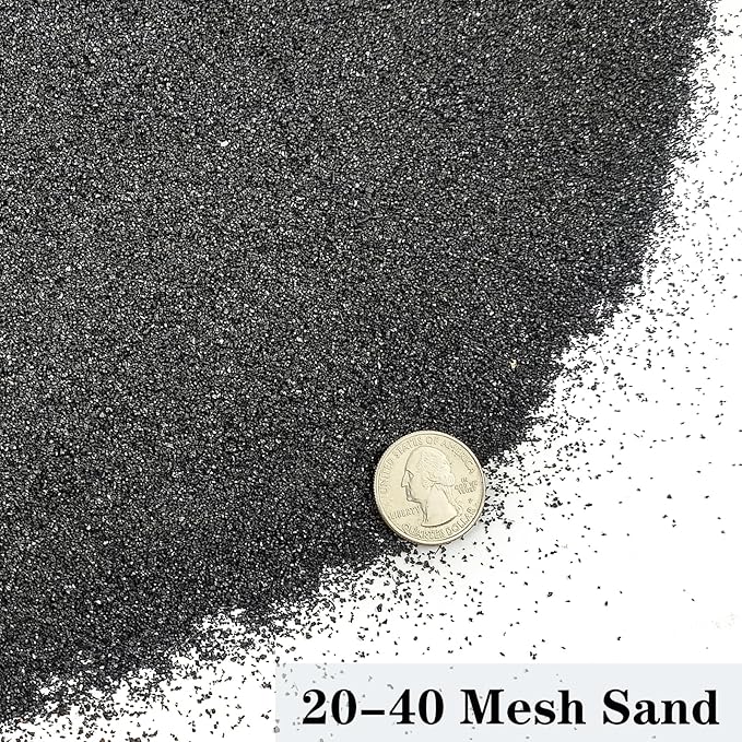 Aquarium Sand, 2lbs Black Fish Tank Sand, Aquarium Gravel Substrate for Aquascaping, Vivariums, Terrariums, Plants and Crafts