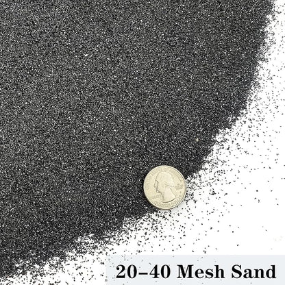 Aquarium Sand, 2lbs Black Fish Tank Sand, Aquarium Gravel Substrate for Aquascaping, Vivariums, Terrariums, Plants and Crafts