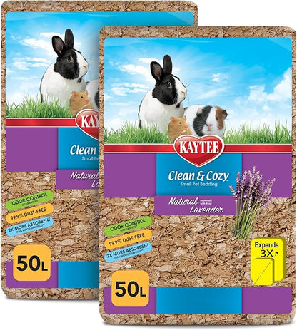 Kaytee Clean & Cozy Natural Bedding with Lavender 100 Liters