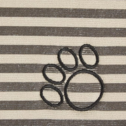 Bone Dry Machine Washable, Ultra Absorbent Pet Mat, 10x18, Brown Stripe