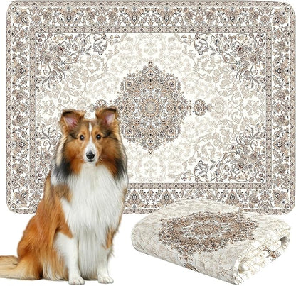 Washable Pee Pads for Dogs, Reusable Dog Training Pads. 54''x72'' Super Absorbent Dog Rugs, Non-Slip and Leakproof Pee Mat for Dogs, Large Whelping Pads for Crates and Floors