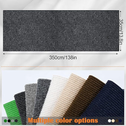 Cat Scratch Furniture Protector - 138" x 13.8" Trimmable Self-Adhesive Cats Claws Scratch Pads, DIY Cat Climbing Couch Protector for Scratch Post Cat Tree Replacement Indoor (Dark Gray)