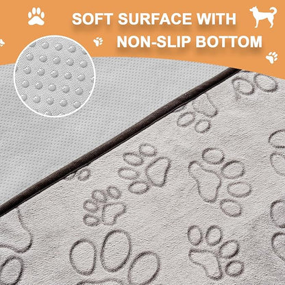 Qeils Reusable Puppy Pads, Washable Pee Pads for Dogs, Specifically Designed for 8 Panels for Dog Playpen Kennel Waterproof Non Slip Wee Wee pad, Absorbent Training Pads Extra Large