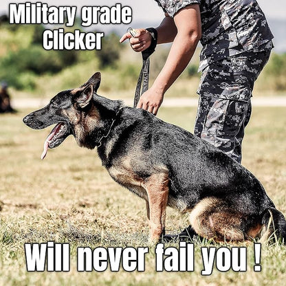 Mythrojan Brass and Steel Pet Training Clicker Puppy Dog Training Cricket Clicker U.S. Engraved WII Military Gear Metal Clicker in Set of 5 Pcs