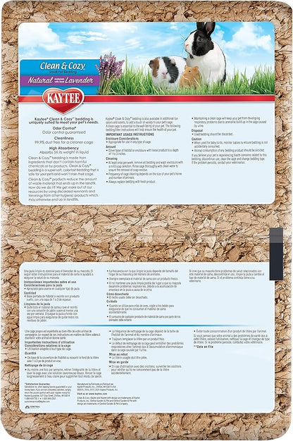 Kaytee Clean & Cozy Natural Bedding with Lavender 100 Liters