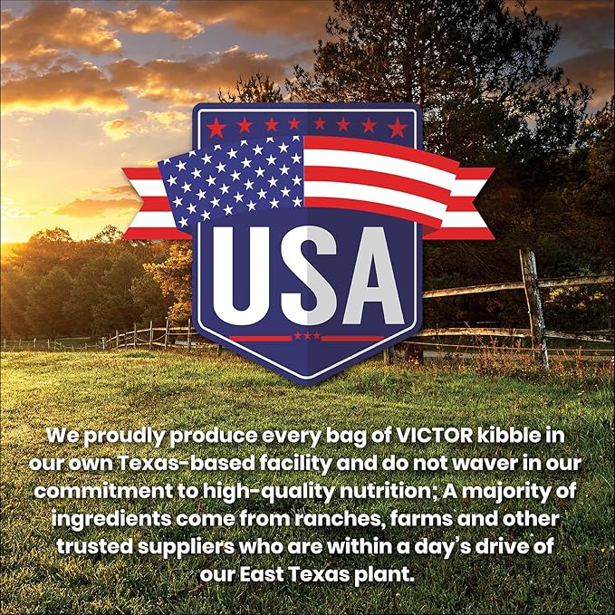 VICTOR Super Premium Dog Food – Chicken Meal & Brown Rice for All Normally Active Dogs of All Life Stages – Gluten-Free, Digestive & Immune Support, Ideal for Dogs with Meat Protein Allergies, 15 lb