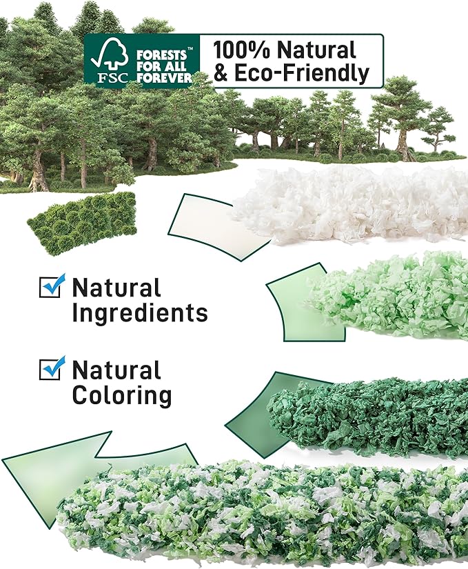 BUCATSTATE Hamster Bedding 70L, 99% Dust-Free Guinea Pig Paper Bedding Odor Control Paper Bedding, Cozy Small Animal Bedding for Rabbit Rat Syrian Dwarf Hamsters Gerbils (Mint)