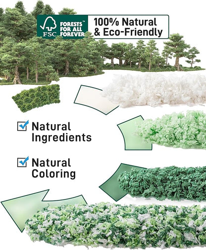 BUCATSTATE Hamster Bedding 70L, 99% Dust-Free Guinea Pig Paper Bedding Odor Control Paper Bedding, Cozy Small Animal Bedding for Rabbit Rat Syrian Dwarf Hamsters Gerbils (Mint)