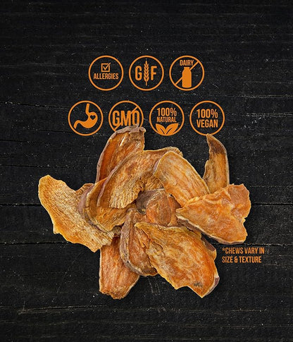 Wholesome Pride Sweet Potato Chews 100% All-Natural Single Ingredient Dog Treats, 16 oz